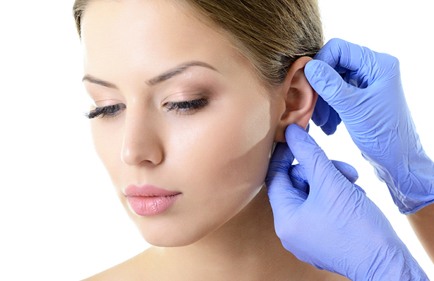 woman having ear consultation