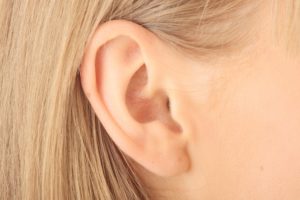 womans ear